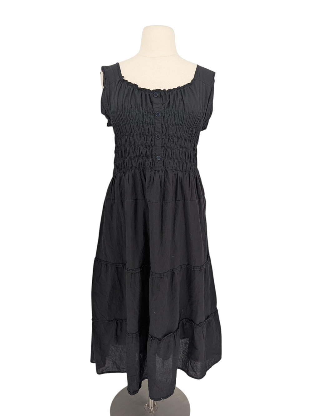 NWOT Speed Control Peasant Maxi Dress Black size 3X bohemian cottagecore summer